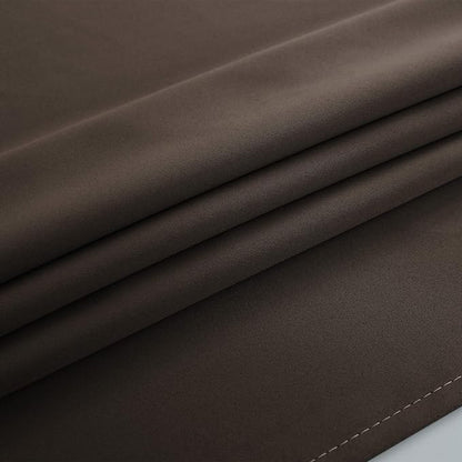 Dark Brown Blackout Curtains 2 Panels,Grommet Dark Academia Moody Curtains for Bedroom Bathroom 63 Inch Length,Coffee Colored