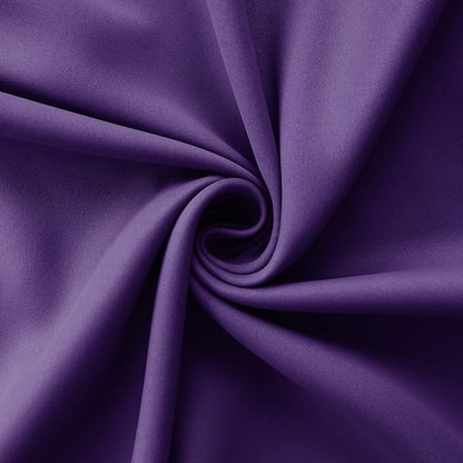 Mrs.Naturall Bathroom Window Curtains,Blackout Short Curtains for Bedroom,45 Inch Length,Dark Purple