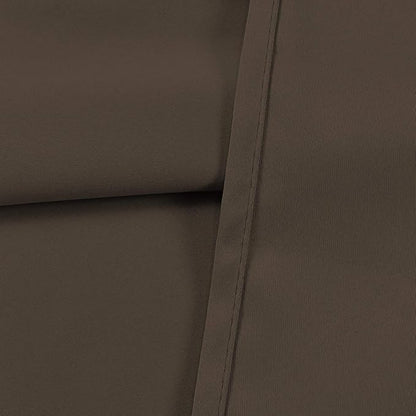 Solid Grommet Top Brown Valance for Kitchen Windows Blackout Curtain Valance for Living Room Short Straight Drape Valance for Bedroom Kids Room/Cafe/Loft 100X18 1 Panel Coffee Brown