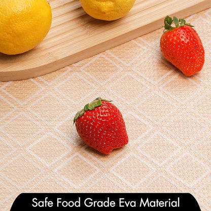Cooyes Shelf Liner – Non-Slip Shelf Liners for Kitchen Cabinets – Waterproof Shelf Paper with Modern Pattern – Durable EVA Cabinet Liners
