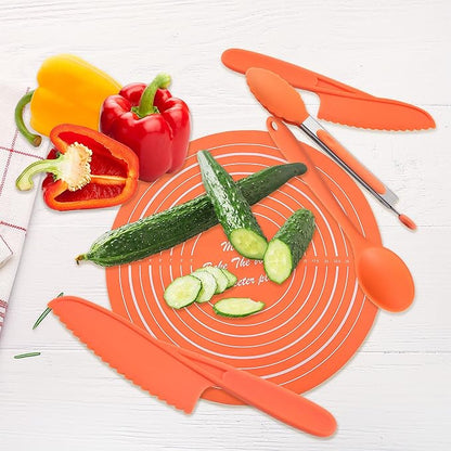 45 Pcs Kids Cooking & Baking Set with Storage Box Real Kids Cooking Utensil Set for Kids Baking Gift for Girls and Boys