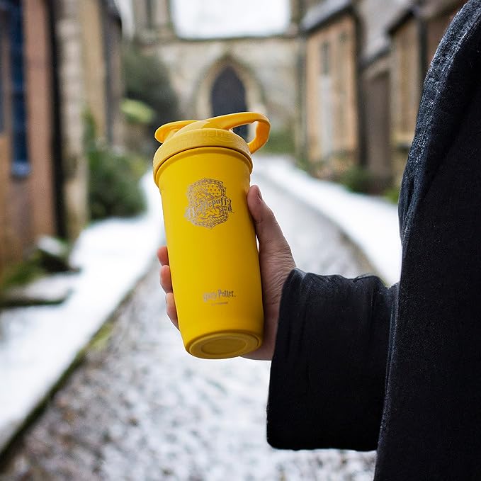 Smart Shake Reforce Stainless Steel Harry Potter Hufflepuffs Shaker Bottle (900 ML /30oz) | Light Weight Resistance Sports Shaker Bottle with a Soft Lid | Leakproof, BPA Free & DEHP Free