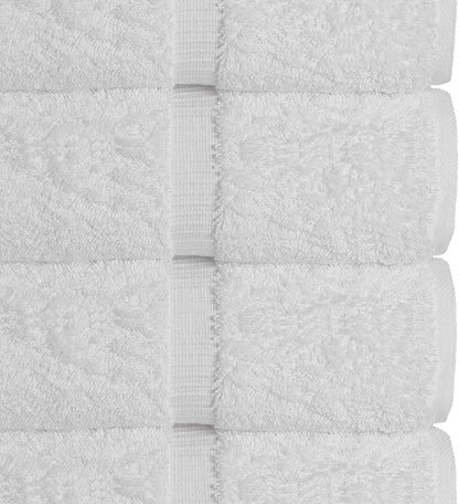 Chakir Turkish Linens | Hotel & Spa Quality 100% Cotton Premium Turkish Towels | Soft & Absorbent (6-Piece Hand Towels, White)