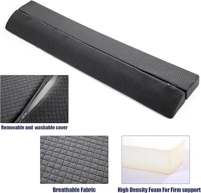 HOMBYS Wedge Pillow Headboard for Bed Gap,Foldable Bed Wedge Gap Filler King Size,Matterss Gap Filler,Multi Functional Bed Crack Pillow, Fill The Gap (0-7") Between Your Headboard and Mattress,Grey