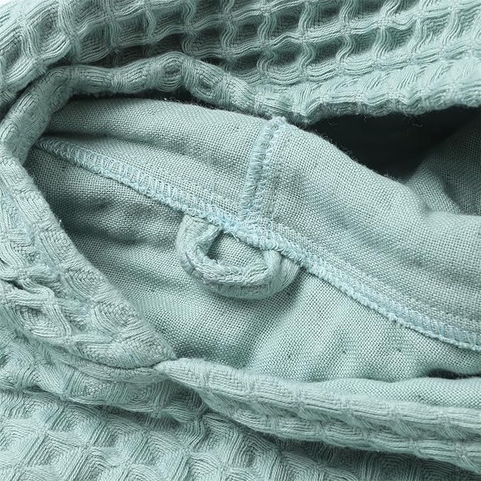 Hooded Bath Towel for Kids Extra Soft Absorbent Bath Poncho for 0-4 Years Premium Waffle + Muslin Cotton