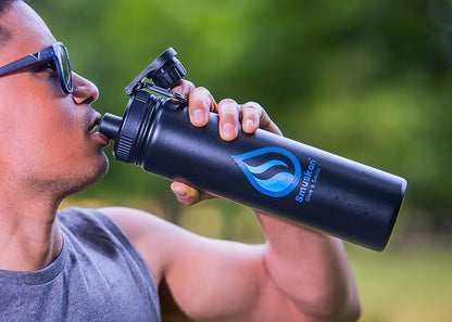 Sports original 24oz Stainless steel water bottle with strong LID and carrying loop