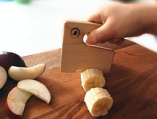 Little Kitchen Academy by Prise | Maple Wood Kids Knife, Kitchen Tool for Toddler and Kids Cooking. Toddler Knife couteau enfant sans danger kids cooking tools