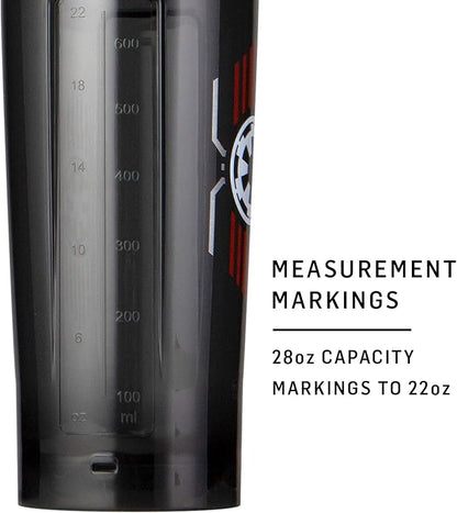 BlenderBottle Star Wars Shaker Bottle Pro Series Perfect for Protein Shakes and Pre Workout, 28-Ounce, Stormtrooper