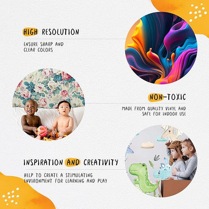 Large Airplane Wall Decals for Kids by Lipastick - 89 pcs Premium Kids Wall Stickers Aircrafts - Creative Nursery Wall Decal - Plane Vinyl Wall Decals for Baby Nursery Children Room Bedroom XXL Size