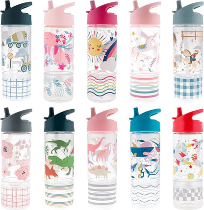 Stephen Joseph SIP and Snack Sloth Bottle Combo Bottle 350ml + Snack Cup 104ml, 2.5”x 8.25” (6.3cm x 2cm), Pink