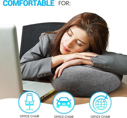 SFXULIX Travel Pillow,Travel Neck Pillow, Memory Foam Neck Pillow Airplane, 360°Travel Pillows for Airplanes, Airplane Pillow, Soft Airplane Neck Pillow Stowable U-Shaped Pillow (Gray)