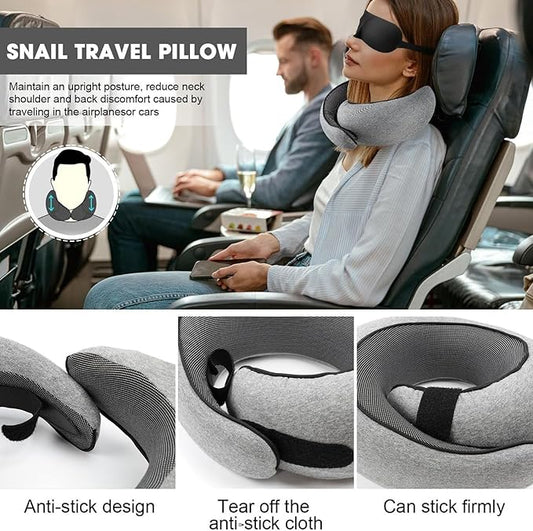 WEERSHUN Travel Pillows for Airplanes,2024 New Travel Pillow,Travel Neck Pillow Neck Pillow Airplane Memory Foam Travel Pillow Neck Pillow for Traveling Suitable for Airplanes,Offices and Cars
