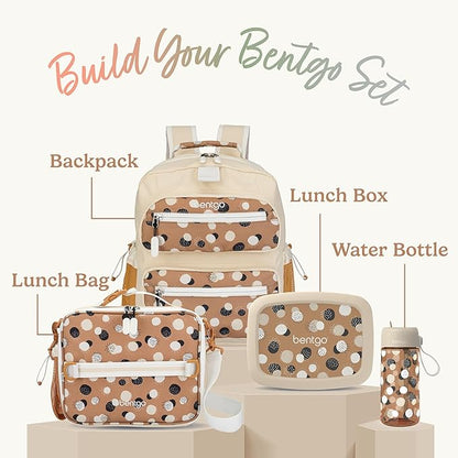 Bentgo Kids Water Bottle (Whimsy & Wonder Collection) - Leak-Proof Durable Tritan 15 oz. Cup for Kids/Toddlers 3+; Flip-Up Safe-Sip Straw for School, Sports, Daycare, Camp & More (Spots & Dots)