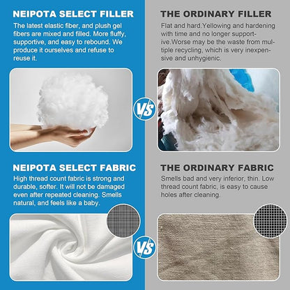 Bed Pillows for Sleeping Queen Size Set of 2, Cooling Pillow 2 Pack for Side Back and Stomach Sleepers Down Alternative