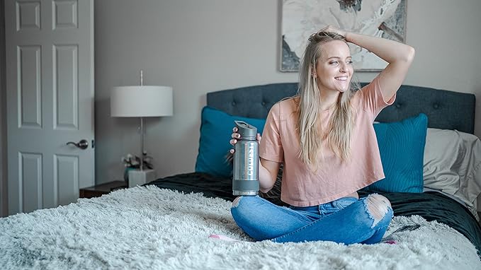 Coldest Sports Water Bottle with Straw Lid Vacuum Insulated Stainless Steel Metal Thermos Bottles Reusable Leak Proof Flask for Sports Gym (Hyperspace, 40 oz)