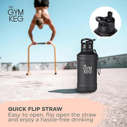 THE GYM KEG Stainless steel water Bottel_ Keg Stainless Steel Bottle - Leak-Proof, Insulated Beverage Container for Hot & Cold Drinks - Durable, Versatile & Kid-Safe - New