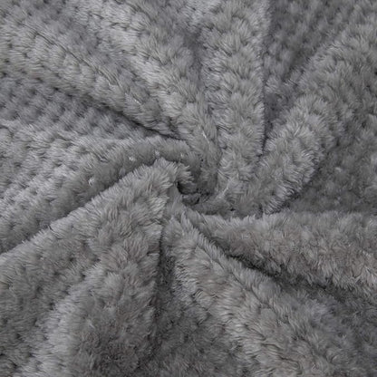 Fuzzy Throw Blanket, Plush Fleece Blankets for Adults, Toddler, Boys and Girls, Warm Soft Blankets and Throws for Bed, Couch, Sofa, Travel and Outdoor, Camping (40Wx60L, M-Flint Gray)