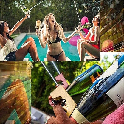 Champagne Gun,Champagne Gun Shooter，Beer Gun，Champagne Spray Gun，Beer Water Gun,Beer Gun For Birthday Celebrations,Adjustable Champagne Sprayer,Champagne Gun Shooter (Black)