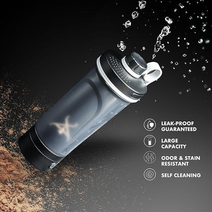 Electric Shaker Bottle, Portable Blender Protein Shaker, USB Rechargeable MixMate Blender For Protein Shakes Pre Workout Greens Coffee Pancake Mix Cocktail Cocktails (Frost White)