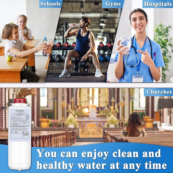 51600C Filter, Replacement for Elkay 51600C Filter By NSF/ANSI 42 Certified, Compatible with Ezh2o Filter Replacement Bottle Stations, High Capacity 51600C Filter 6000 Gallon(No Chip)