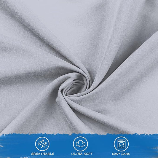 Nap Mat Sheet 24" x 48" x 4" Fitted Elastic Corners Preschool Day Care Rest Nap Mat Cover, Soft & Breathable Baby Sheets for Regalo My Cot Portable Toddler Bed and Joovy Travel Cot, Gray