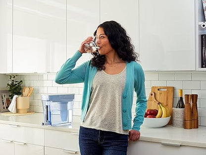 Culligan ZeroWater 20-Cup Ready-Pour 5-Stage Water Filter Dispenser with 5-Stage 0 TDS Water Filter – IAPMO Certified to Reduce Lead, Chromium, and PFOA/PFOS