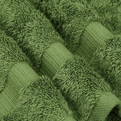 Chakir Turkish Linens | Hotel & Spa Quality 100% Cotton Premium Turkish Towels | Soft & Absorbent (4-Piece Washcloths, Moss)