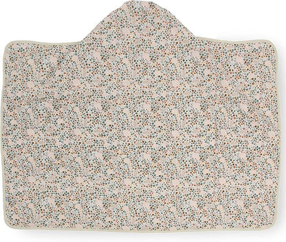 Little Unicorn Cotton Muslin & Terry Hooded Towel, Larger Size 1-6 Years (Pressed Petals)