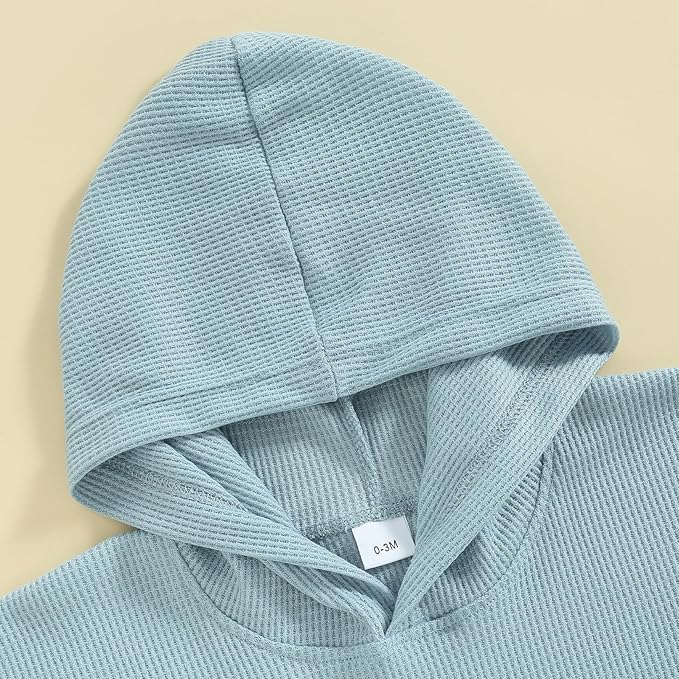 Toddler Beach Towel with Hood Kids Waffle Swim Cover Up Bath Towel Surf Poncho Boys Girls Hooded Beach Towel (Blue, 3-4 Years)