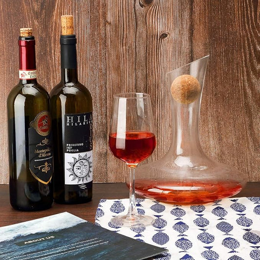 2 Pieces Wine Cork Ball Wooden Cork Ball Stopper for Wine Decanter Carafe Bottle Replacement (2.1 Inch/ 5.5 cm)