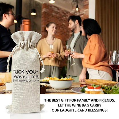 Housewarming Wine Bag - Housewarming Party Decorations - New Home Owner Gift - New House Congratulations decorations - Housewarming Party Supplies - Gift for Women Men - Realtor Gift - HiMo210