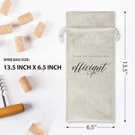 Wedding Gifts Wine Bag (1pc) - Pairs well with getting married, Engagement Gift for Couples, Gift for her, Engagement Wine Bag - Mr and Mrs Wedding Gift - Bride and Groom - Bridesmaid Gift- HiMo254