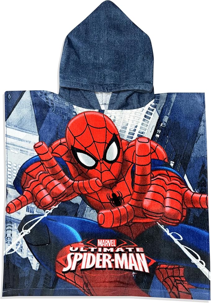 Kids Official Licensed Character Soft Beach/Hooded Bath Towel (Spider, 40 x 60)
