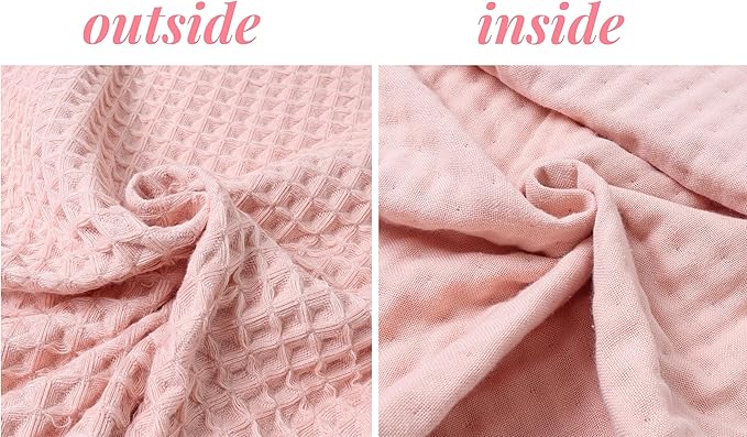 Hooded Bath Towel for Kids Extra Soft Absorbent Bath Poncho for 0-4 Years Premium Waffle + Muslin Cotton