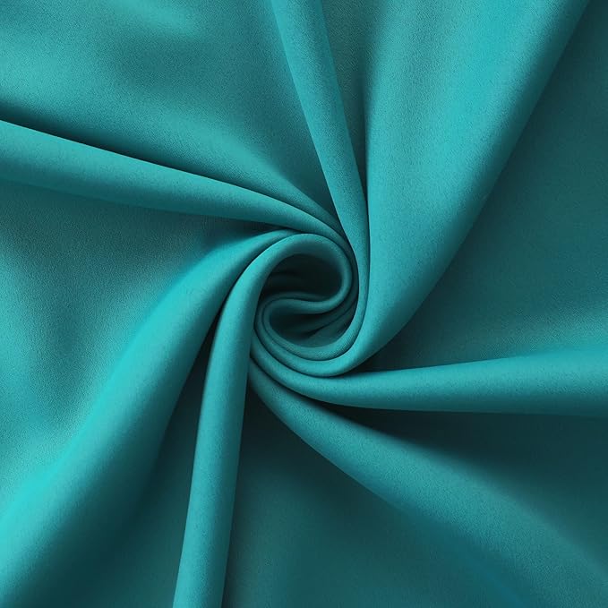 Mrs.Naturall Bathroom Window Curtain,Ocean Themed Short Curtains for Laundry Room Bedroom Kitchen 45 Inch Length,Sea Turtle Green Teal
