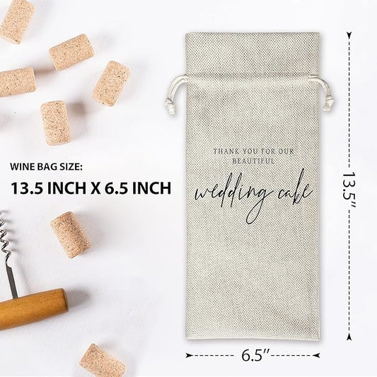Wedding Gifts Wine Bag (1pc) - Pairs well with getting married, Engagement Gift for Couples, Gift for her, Engagement Wine Bag - Mr and Mrs Wedding Gift - Bride and Groom - Bridesmaid Gift- HiMo248