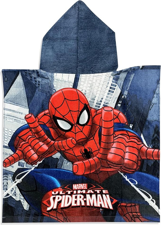 Kids Official Licensed Character Soft Beach/Hooded Bath Towel (Spider, 40 x 60)