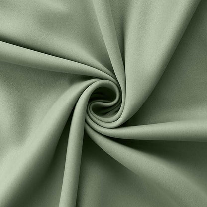 Mrs.Naturall Sage Green Blackout Curtains 90 Inches Long for Living Room 2 Panels Set,Grommet Light Blocking Thermal Insulated Room Darkening Boho Curtain Drapes for Bedroom,Light Green