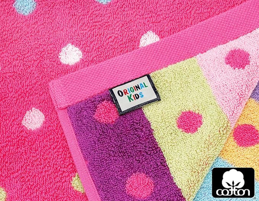 Wash Cloth - Bath Time Sugar and Spice Set of 12 Washcloths - 100% Cotton Jacquard Super Soft Colorful Absorbent Quick Dry Easy Care Face Towel Face Cloth Gift - 12x12 - Pink Multicolor