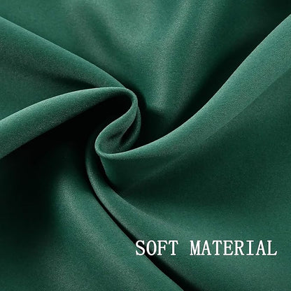 Green Valance for Kitchen Blackout Thermal Insulated 70X18 Inches Short Curtains Drapes Grommet Valance for Bedroom/Living Room 1 Panel