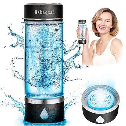 2024 Hydrogen Water Bottle Generator with 3-Minute Rapid Electrolysis Portable Hydrogen Rich Water Maker with PEM & SPE Technology Ionized Water Generator for Enhancing Water Quality.