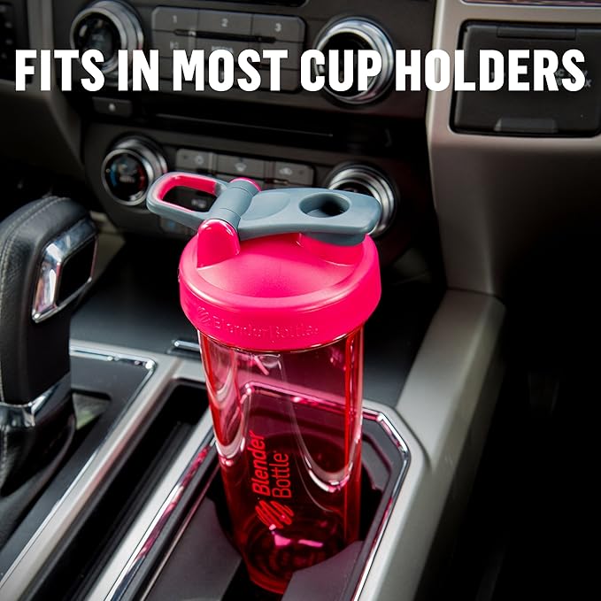 BlenderBottle Shaker Bottle Pro Series Perfect for Protein Shakes and Pre Workout, 32-Ounce, Pebble Grey