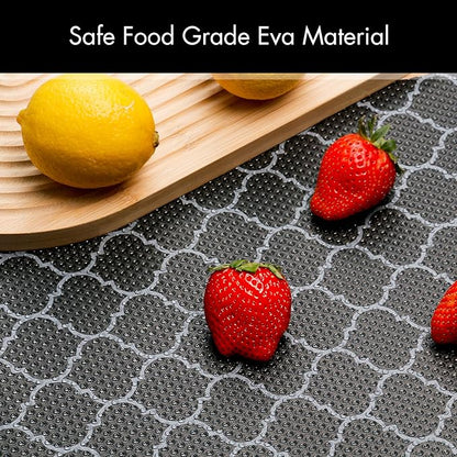 Cooyes Shelf Liner – Non-Slip Shelf Liners for Kitchen Cabinets – Waterproof Shelf Paper with Modern Pattern – Durable EVA Cabinet Liners