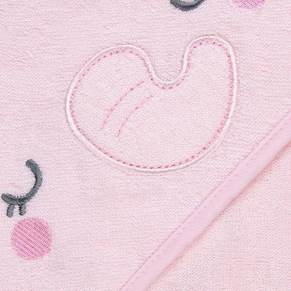 Rene Rofe Hooded Towel with 3D Ears - 100% Cotton Ultra Absorbent, Super Soft Baby Bath Towels for Babies, Toddler, Infant
