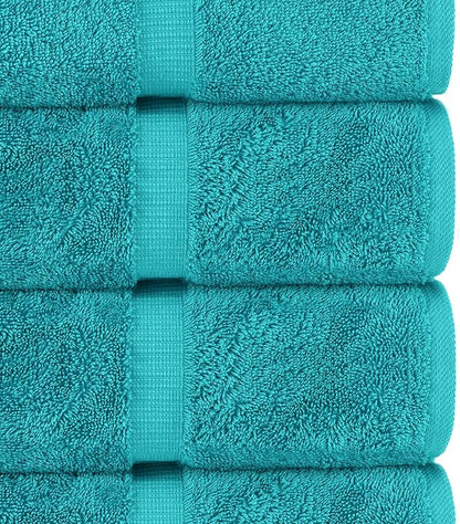 Chakir Turkish Linens Luxury Spa and Hotel Quality Premium Turkish Cotton 6-Piece Towel Set (2 x Bath Towels, 2 x Hand Towels, 2 x Washcloths)