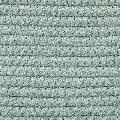 3 WASHABLE Woven Baskets for Storage Baskets for Shelves Large Cotton Rope Baskets for Organizing Decorative Storage Bins Bathroom, Shelves, Toys,Storage Cube Bins, Small Baskets (Sage Green)